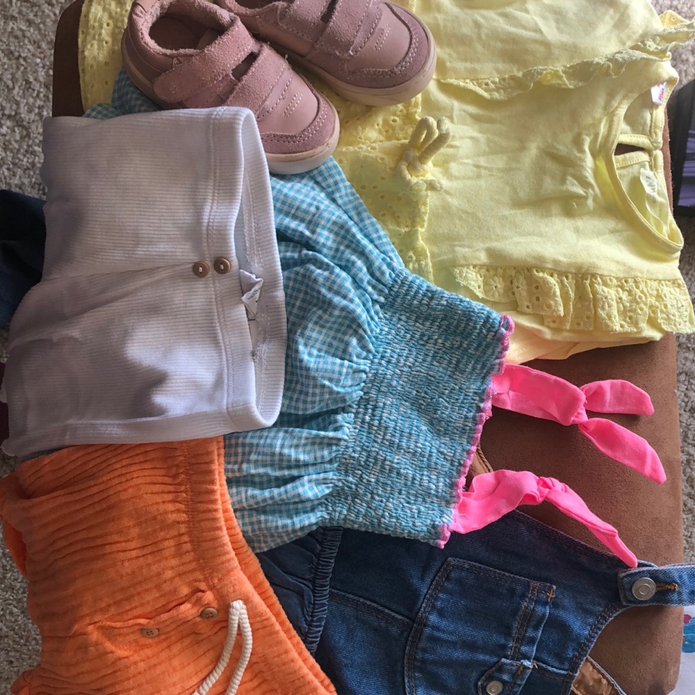 Bundle of Zara baby girl dresses,pants